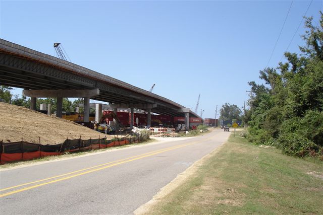US90 construction at Ocean Springs